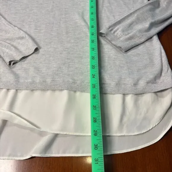 Loft Gray and Cream Sweater XL - Picture 4 of 5